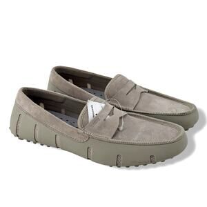 Swims Lux Driver Penny Loafer Shoes in Mist Men'ns Size 8 Suede Slip On Comfort